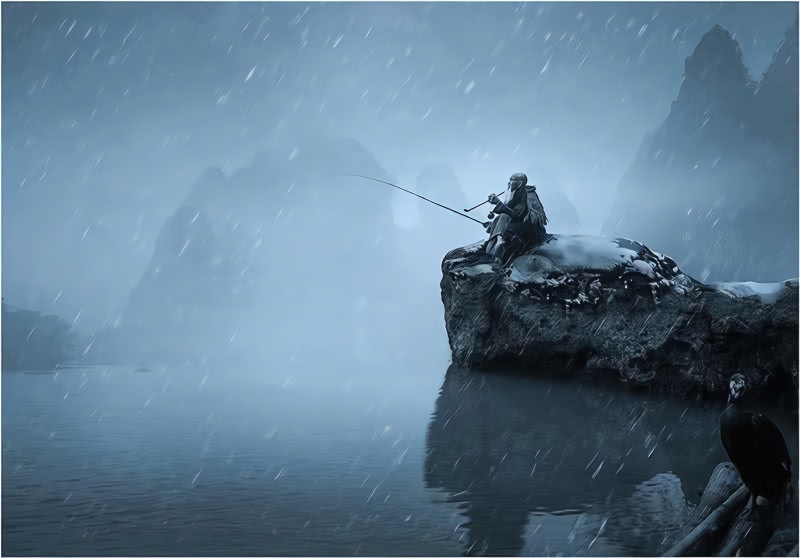 转最有中国味的古诗意境苍茫大地映照孤傲人心