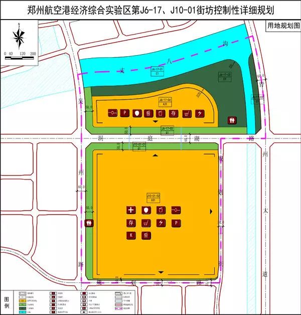 鄭州航空港官網獲悉,本次公示的是第j6-17,j10-01街坊控制性詳細規劃