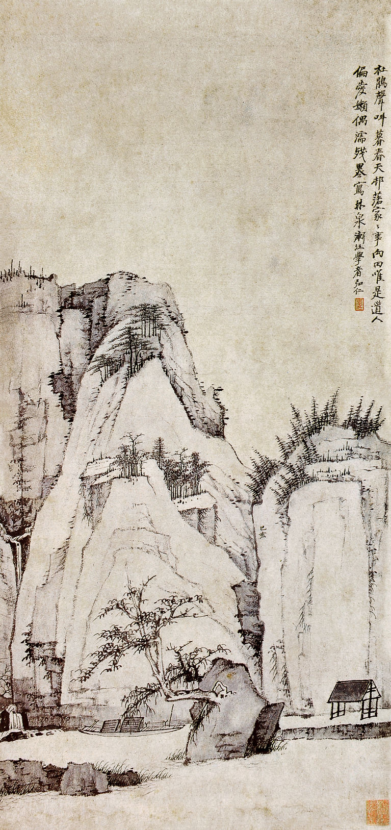 渐江:高洁孤绝的人与画__凤凰网