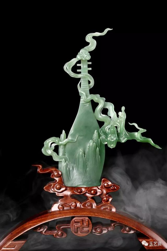 极具创意,乐器与玉雕还能这样结合,让人眼前一亮