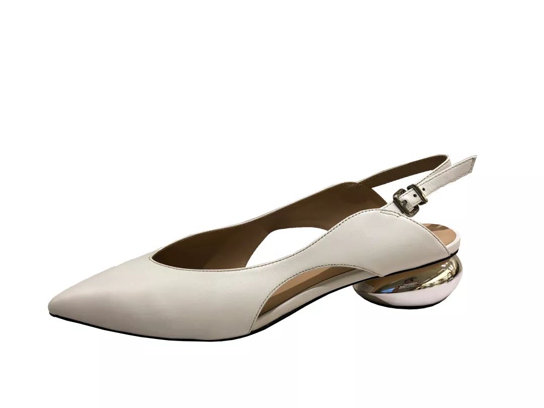 2019春季白色尖头低跟鞋/dissona 1898元尖头平底鞋 marigold/rothys