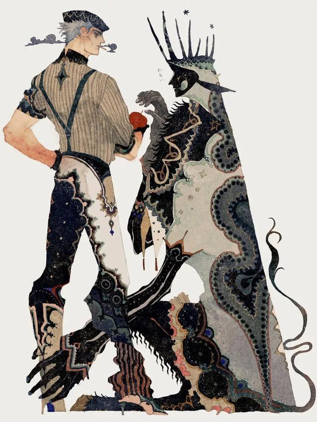 秋屋 蜻一(akiya_kageichi)他的灵感似乎来源于黄金时代欧洲插画师