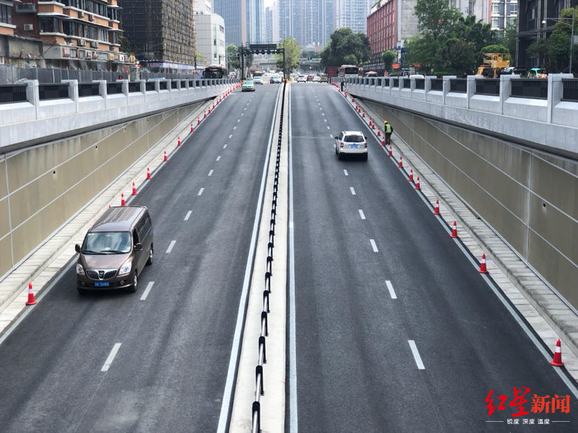 全长1280米四川成都一环路磨子桥下穿正式建成通车