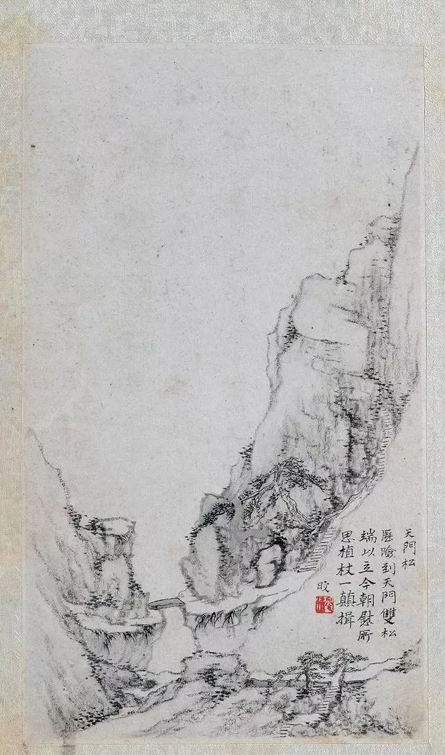 郑旼《黄山八景图册》简淡高古 清幽澹逸__凤凰网
