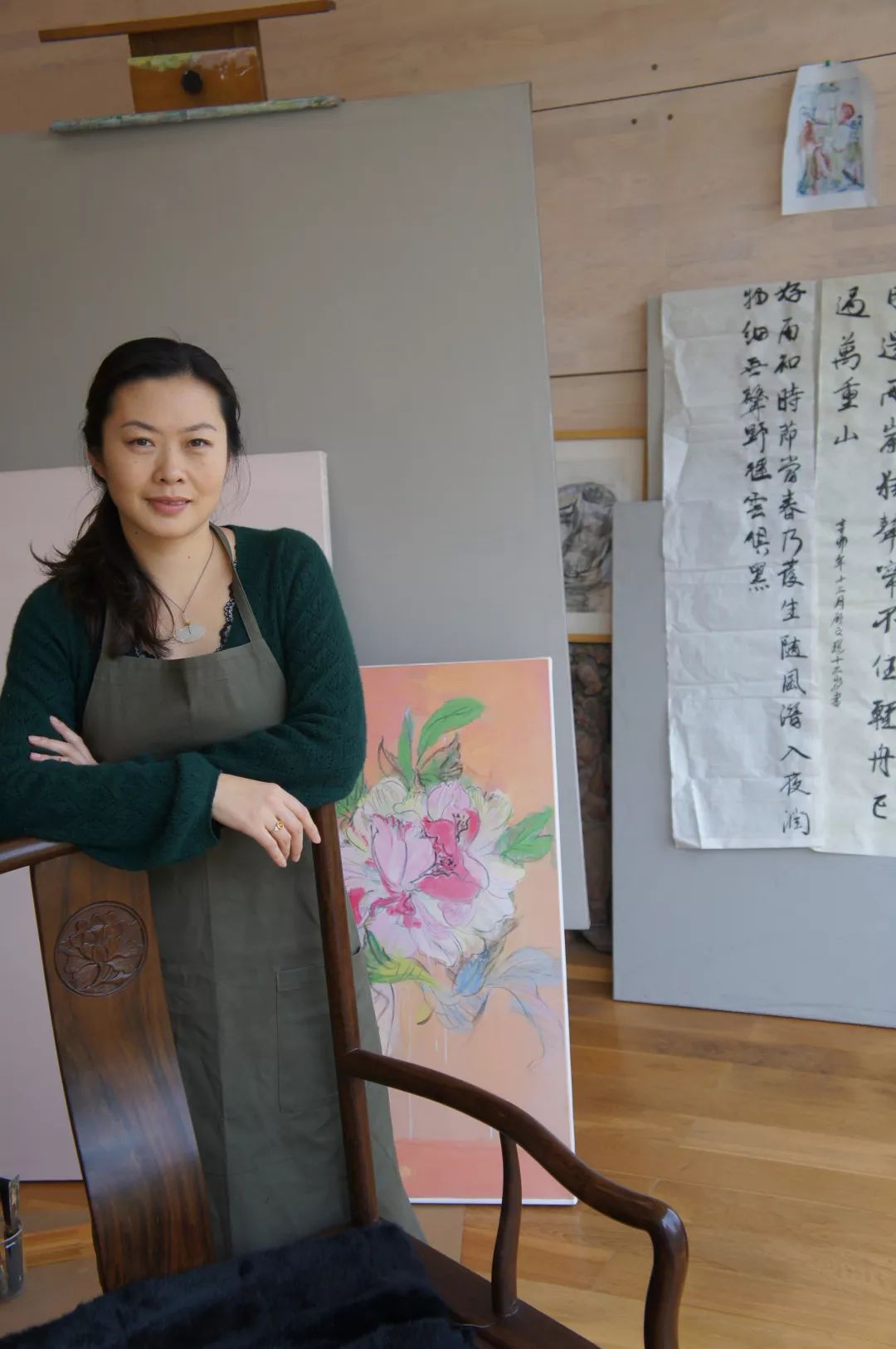 她的名字中國當代著名女畫家邀請展在半島美術館隆重開幕