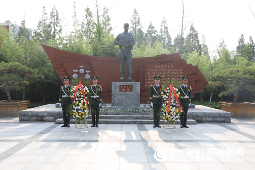 2019年7月26日,张楠烈士牺牲四周年纪念活动在武警临沂支队举行.