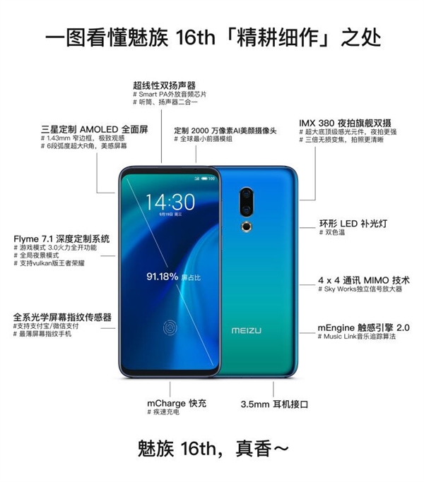 黄章:魅族16是最佳全面屏方案 还需精耕细作