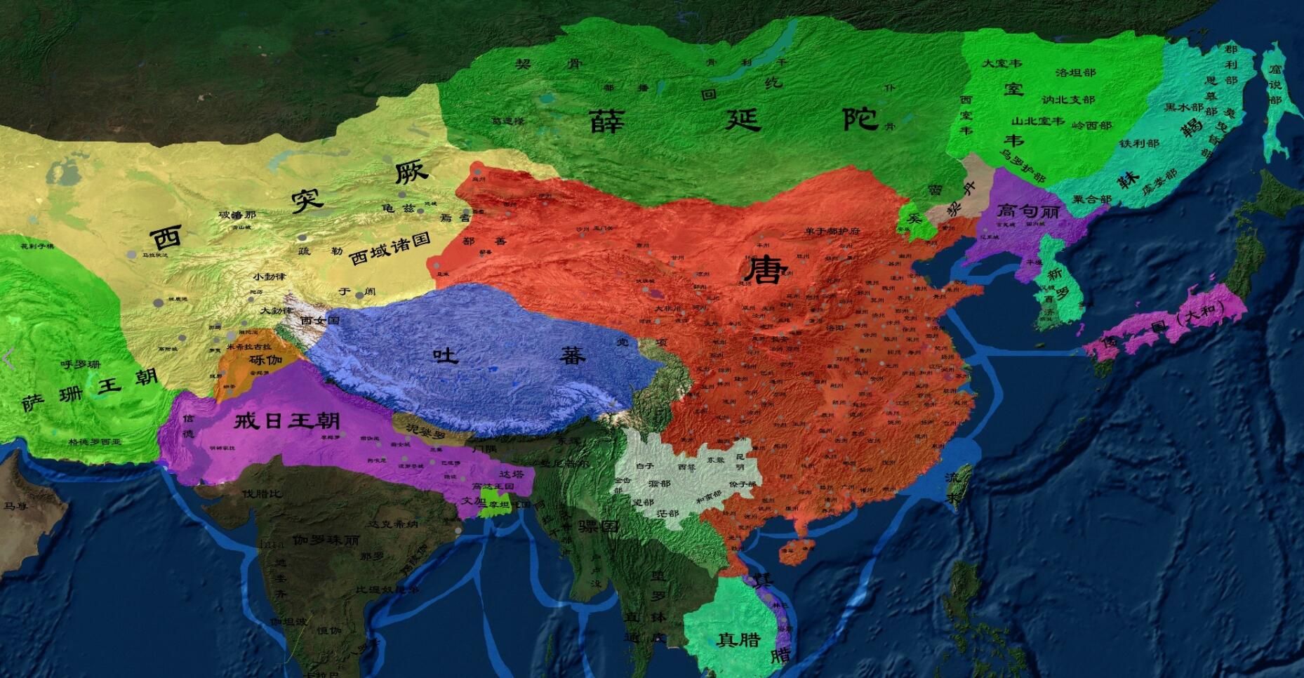 唐朝维持了三个世纪的统治,唐朝无疑是那时候世界上最强大的帝国