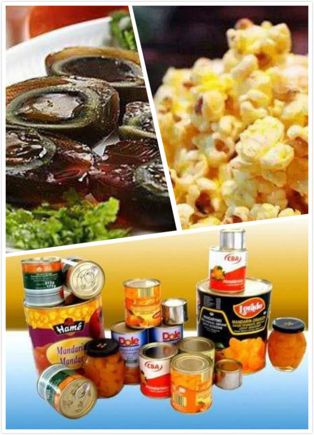 食品污染:含铅较高的食物,比如爆米花,松花蛋