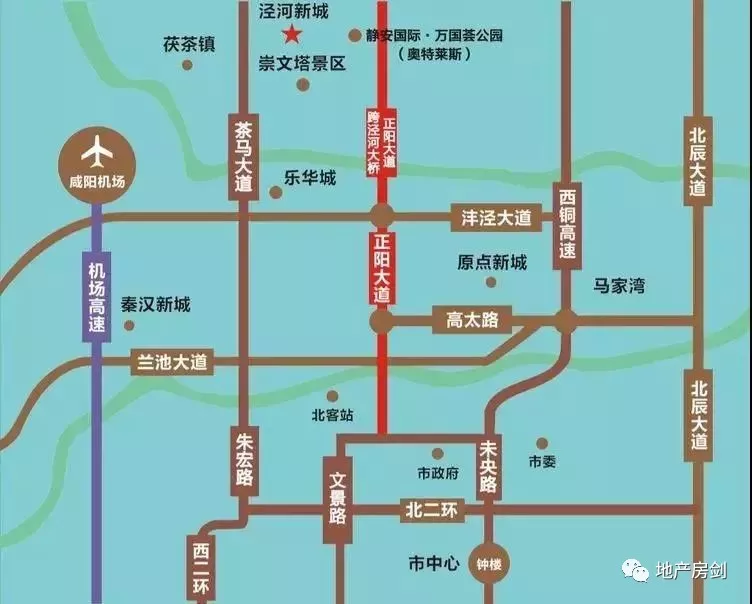泾河新城区位图