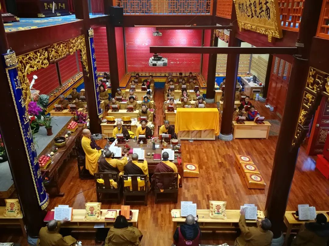 大慈寺农历新年前楞严咒共修法会昨日开启__凤凰网