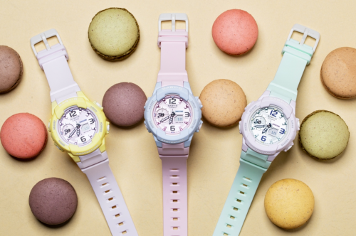 活力马卡龙配色释放青春活力卡西欧babyg陪你玩转春色