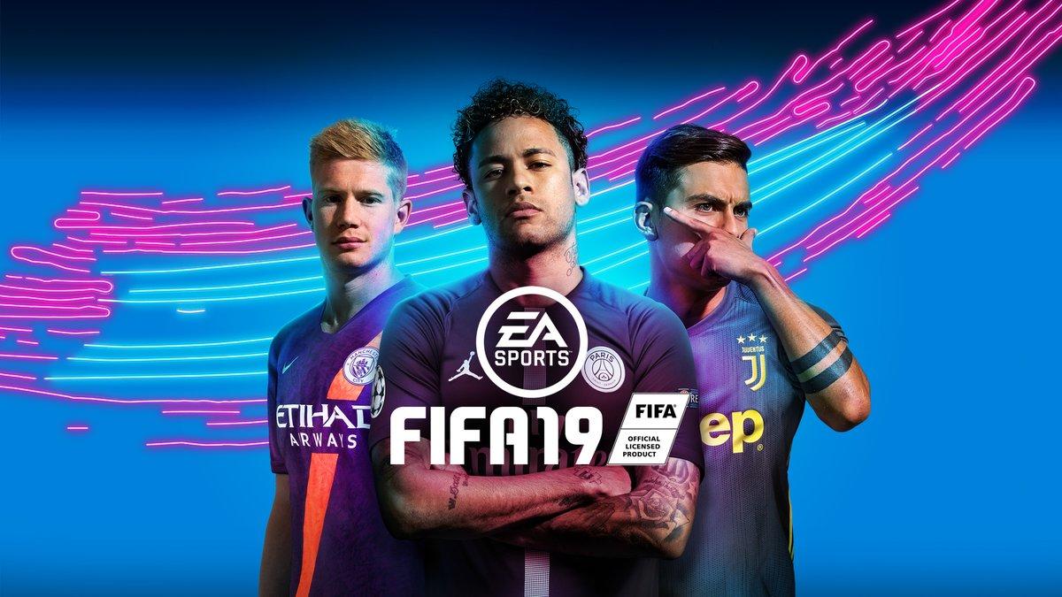 內馬爾丁丁迪巴拉登上fifa19歐冠新封面