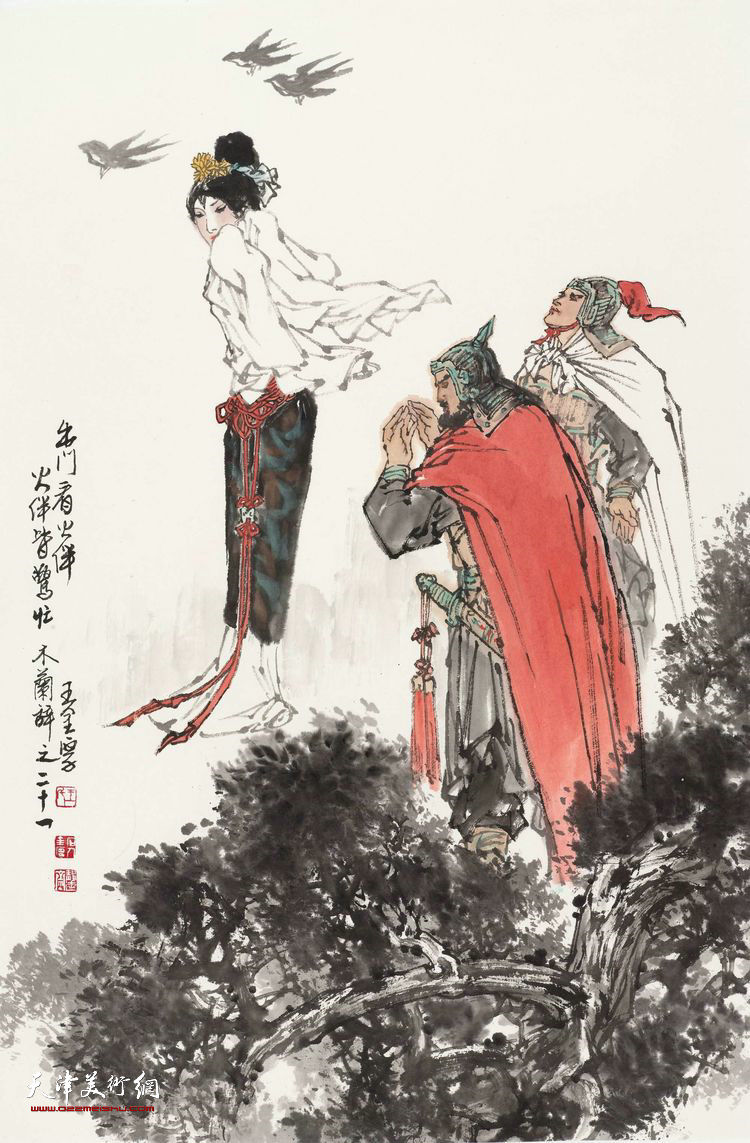 著名画家王金厚组画《木兰诗》欣赏