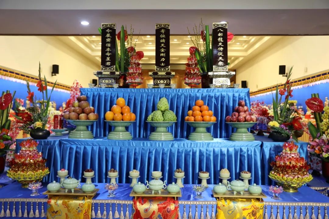 "诸佛生欢喜,龙天降吉祥"鸿山寺己亥年新春大供天