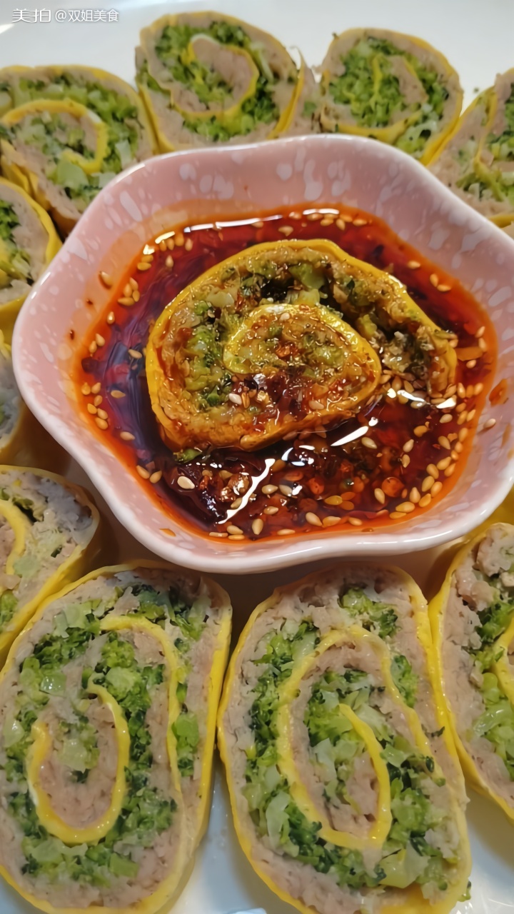 好吃的蔬菜肉卷美食每天更新