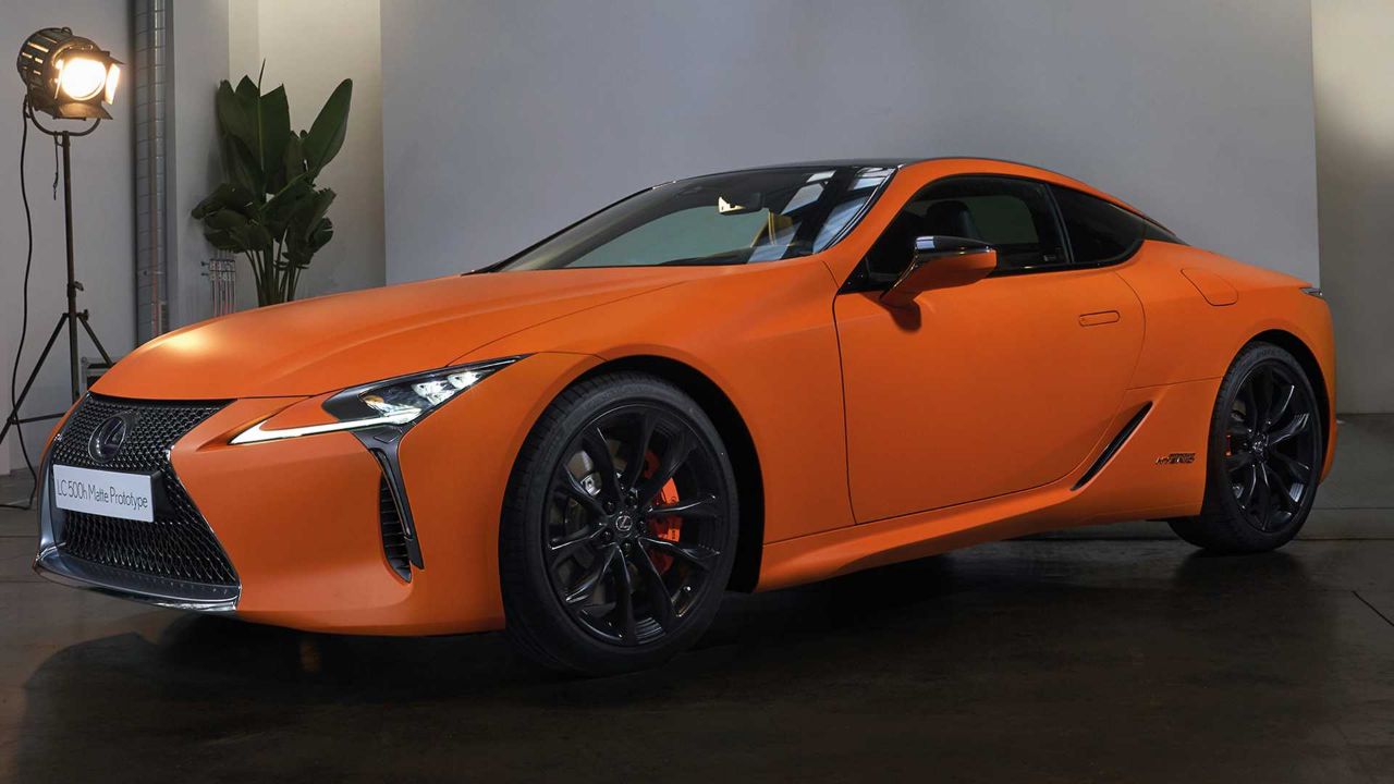 2019巴塞罗那车展 雷克萨斯lc 500h推出磨砂橙色概念车