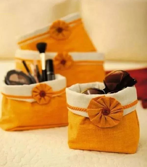 自制实用布艺收纳桶,太好看了!