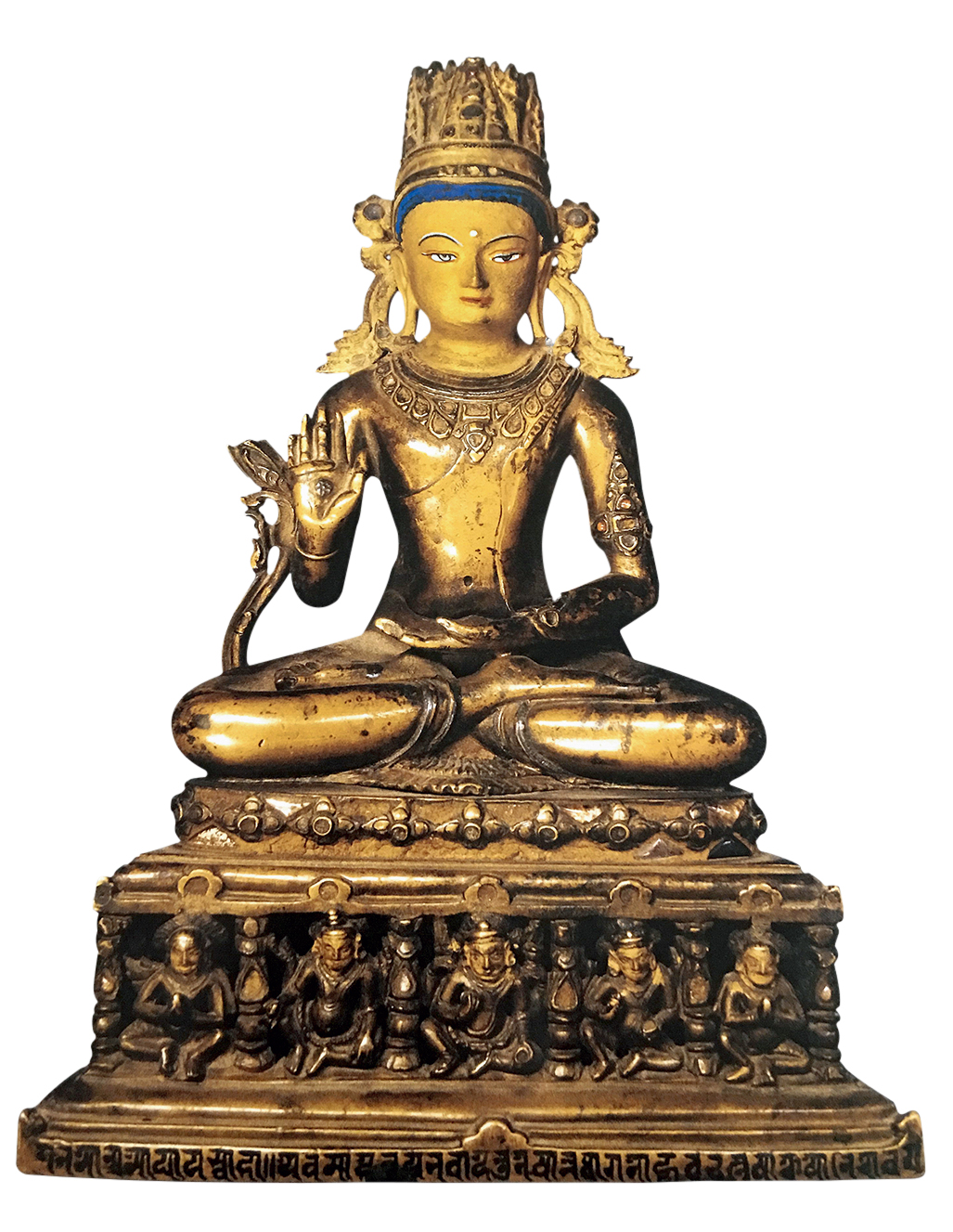 不空成就佛 11-12世纪帕拉后期 高22厘米 库基哈尔风格 布达拉宫马