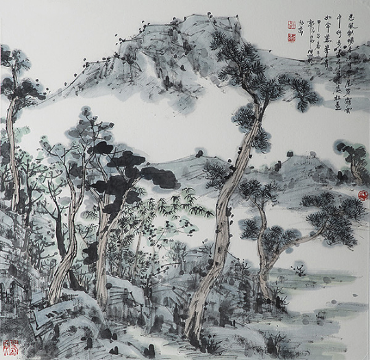 嵩岳画派创始人郭子昂个人作品全国巡展来了