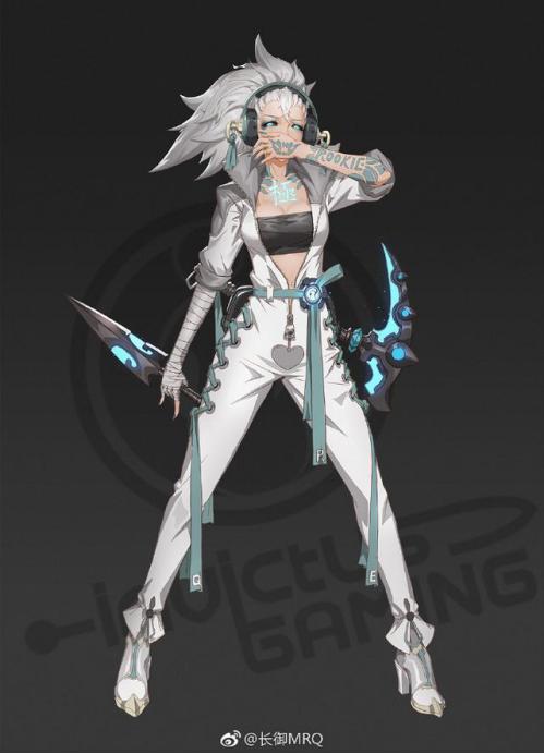 rookie直播时直言说自己就要妖姬的皮肤,可能是画师在画皮肤之前吧