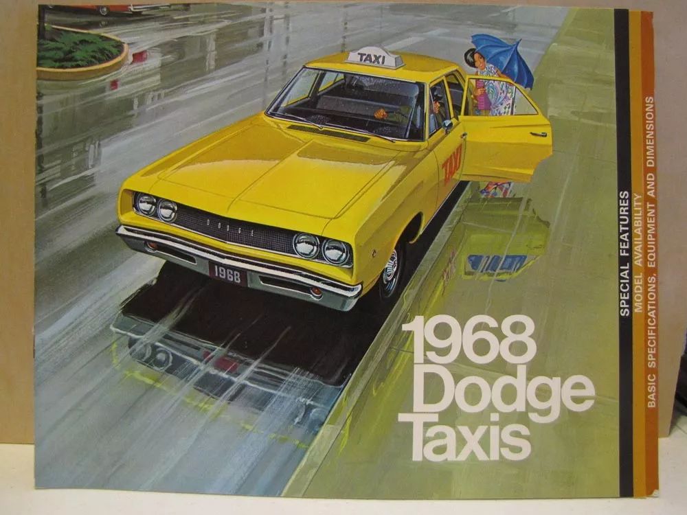 1968款的道奇polara出租车