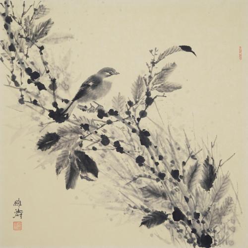 "揽园艺趣——李维涛花鸟画展"在北京东亿美术馆开幕