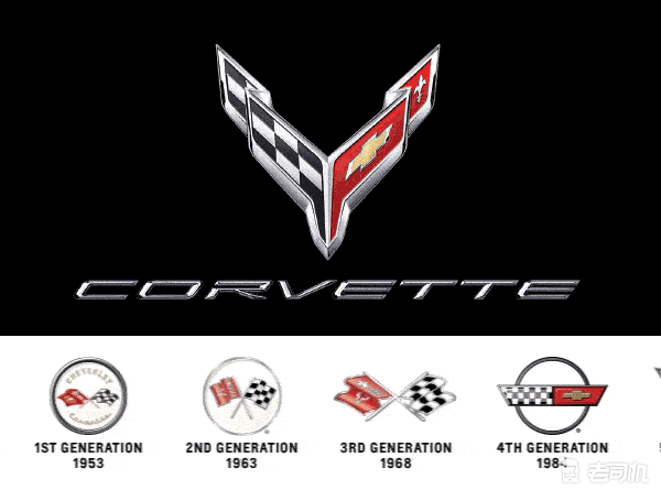 更加精致的五菱logo雪佛兰新一代科尔维特标识发布