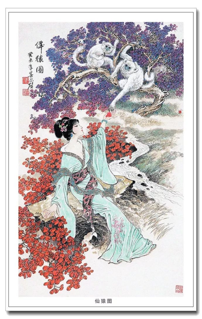 意象雅秀--中国画家郑家声古典仕女画作品赏析