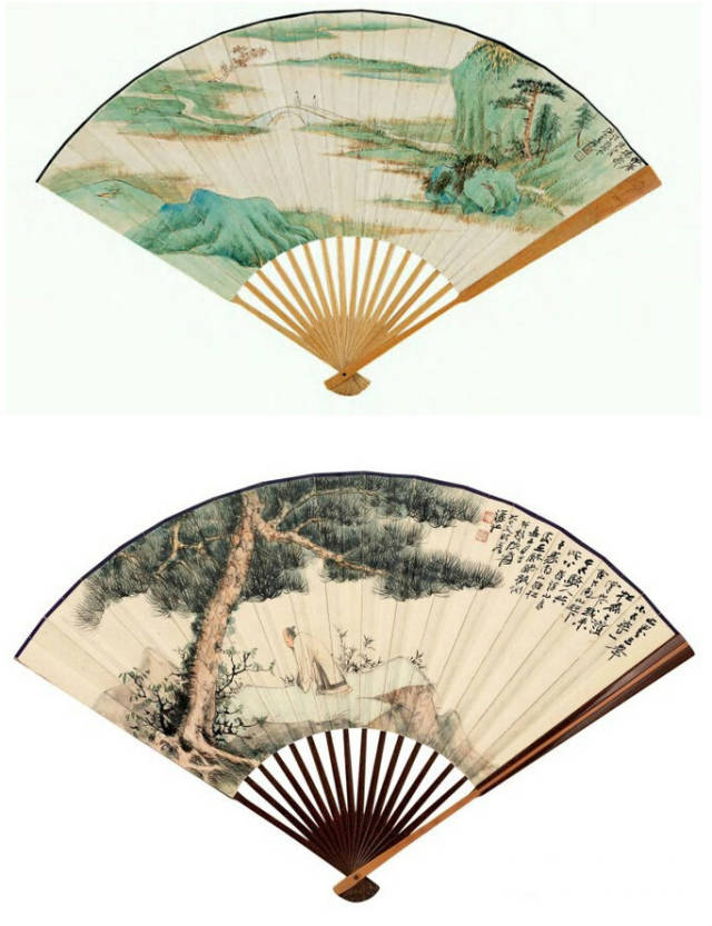 张大千最全扇面150幅美极了图