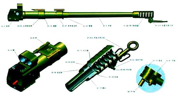pl96榴弹炮的炮身结构图,轻型122mm榴弹炮在此基础上进行了轻量化