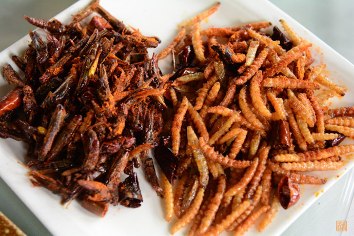 水蕨菜,傣族杀猪菜,哈尼酸果鱼… 重口味的盆友,可以尝尝竹虫和蚂蚱
