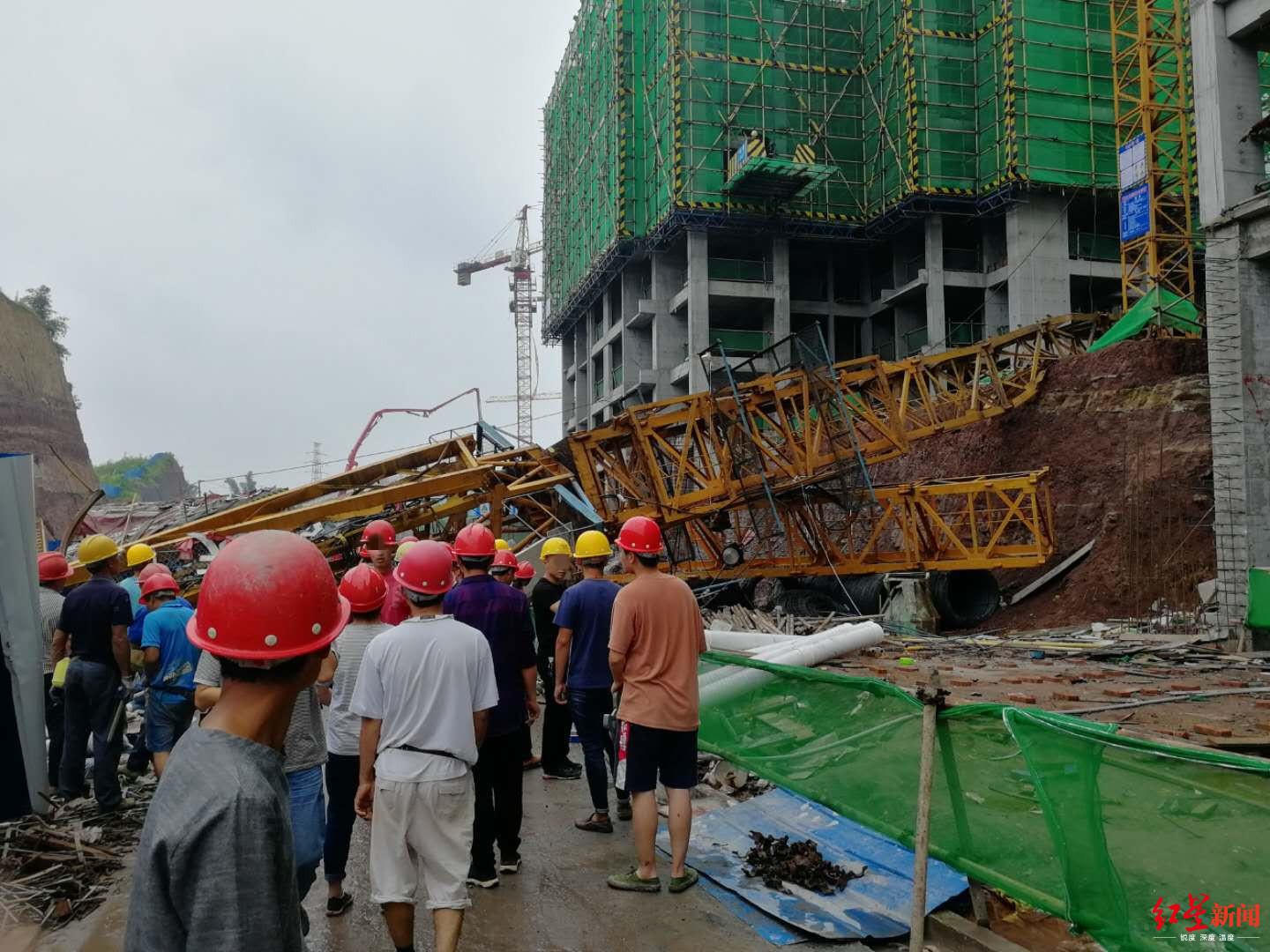 建筑工地安全事故照片图片