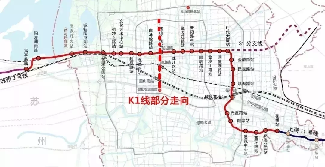 昆山k2线路图图片