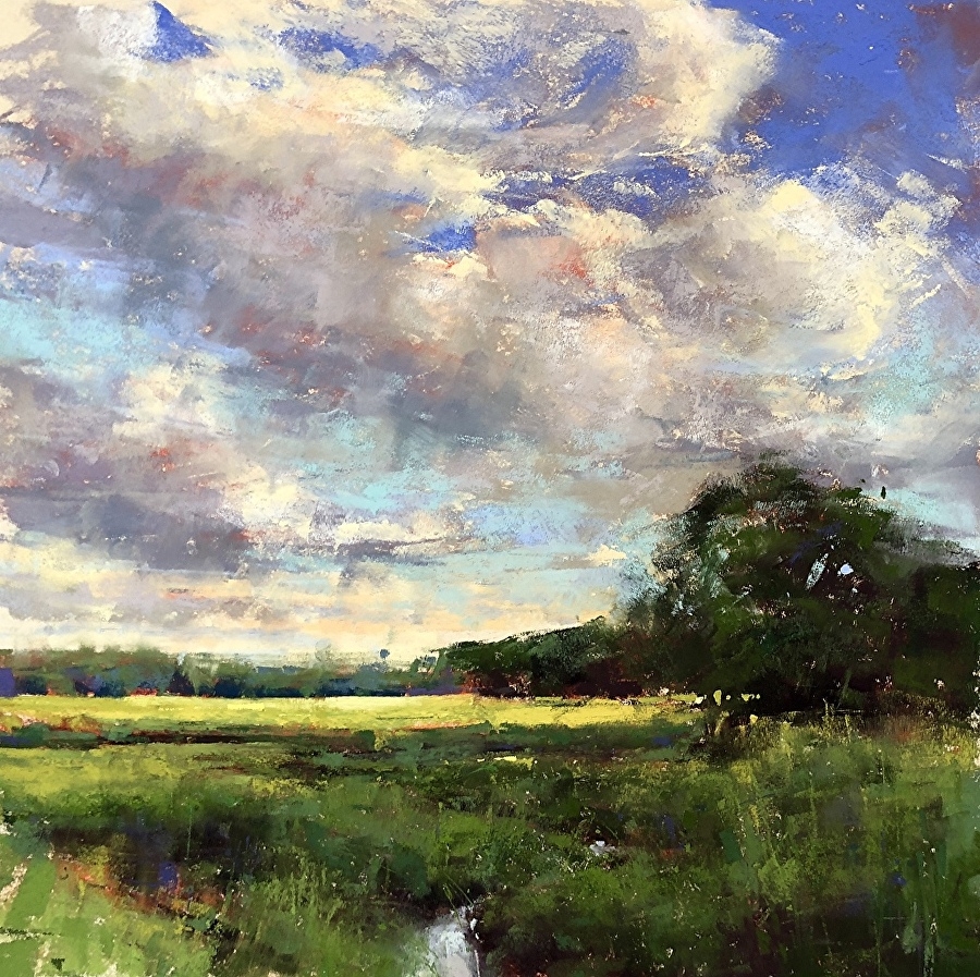 美国艺术家阿奎尔的风景作品色彩鲜明,朦胧中透着浪漫!