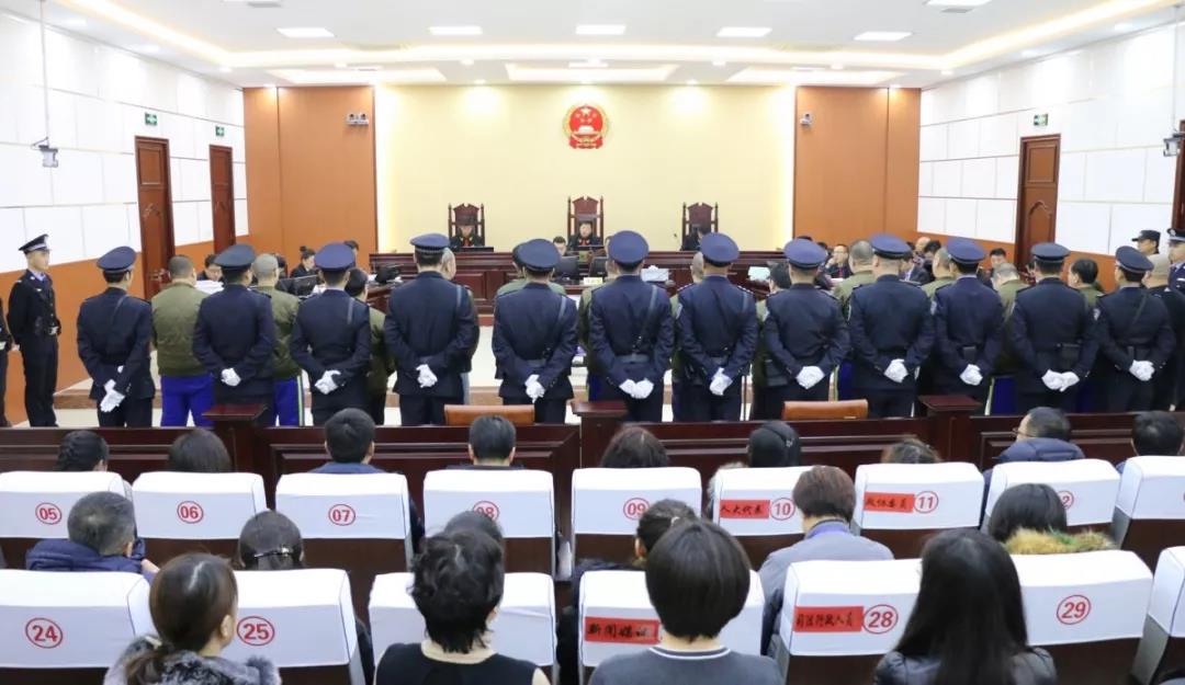 非法拘禁致人死亡张振清等15人涉黑犯罪案开庭审理