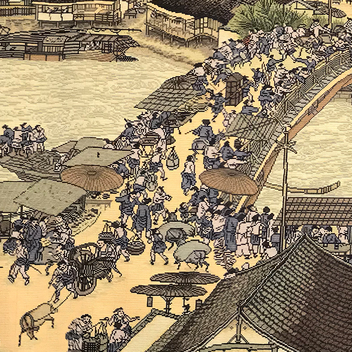 清明上河图放大100倍,树下打瞌睡的人在干嘛呢?__凤凰网