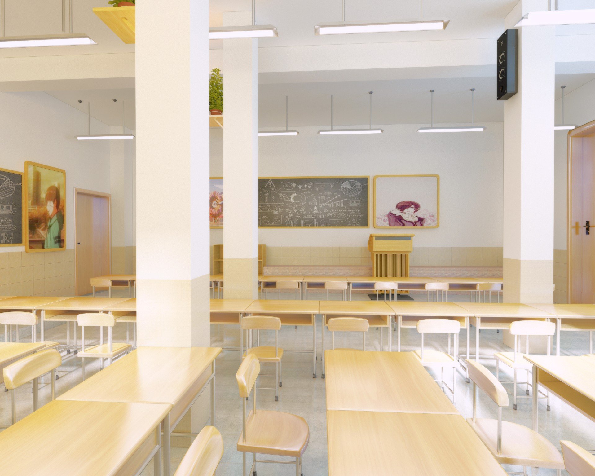 教室小清新童年