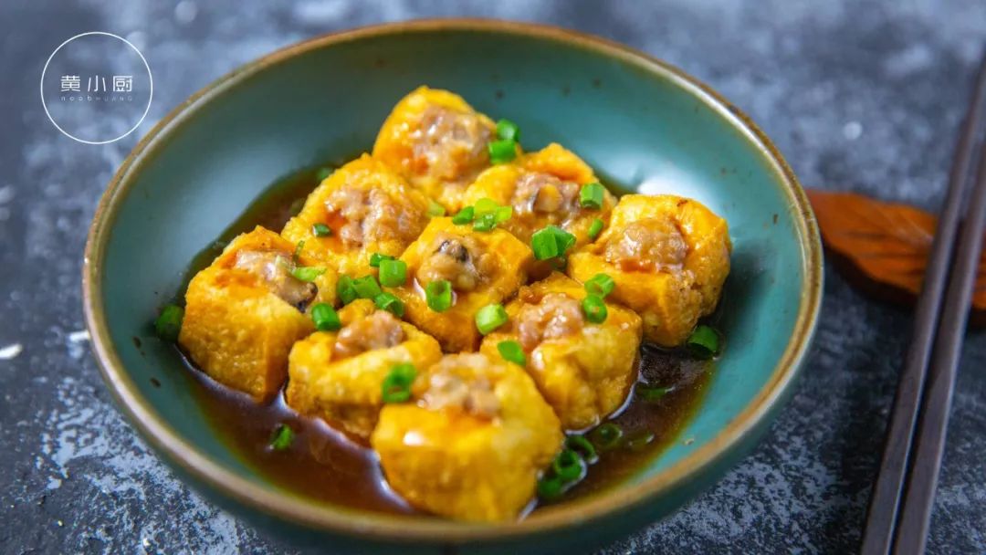 这盘肉馅酿豆泡里有妈妈的味道吃一口就跌进回忆里