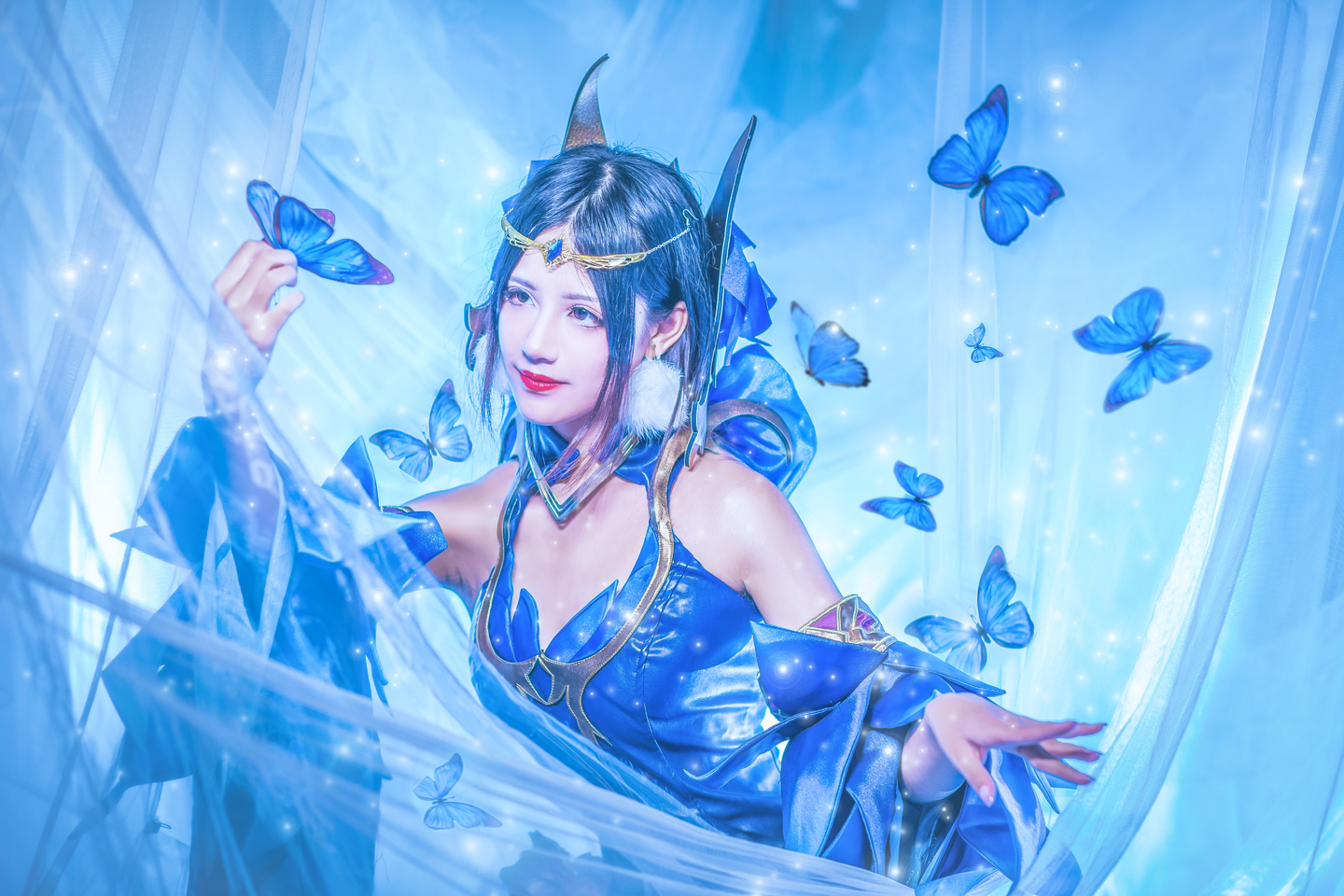 好美哦超清甜美少女古装动漫cosplay性感美女王者荣耀貂蝉仲夏夜之梦