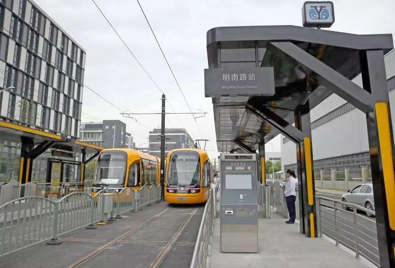 上海松江有轨电车2期今起不载客试运行!年内或将连接金山铁路