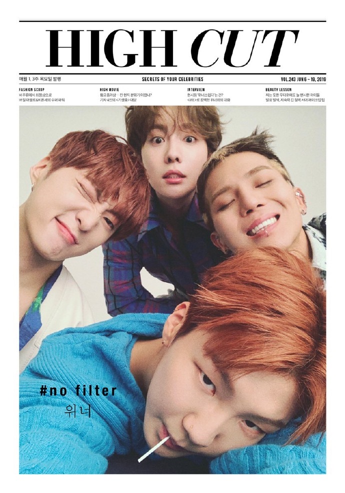 星闻winner四人四色度假画报公开独属于温拿的夏日氛围