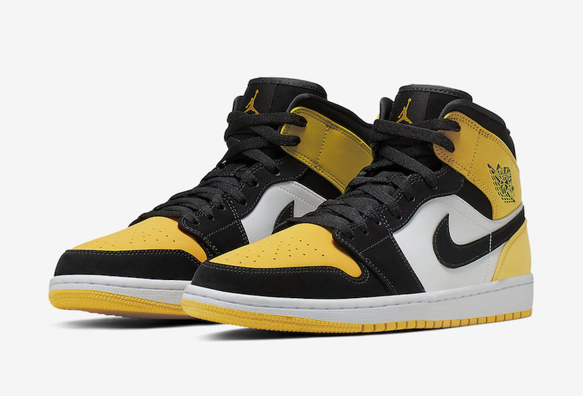 air jordan 1 mid yellow toe 852542-071 release date