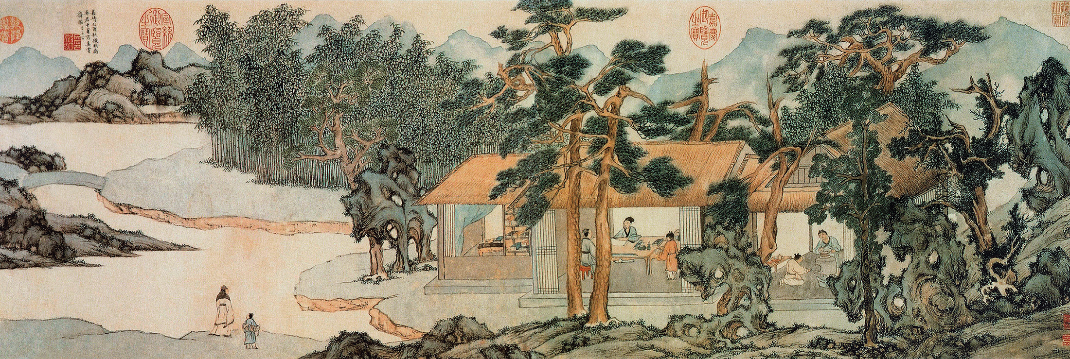 明 文徵明 真赏斋图卷 36×107.8厘米 上海博物馆藏