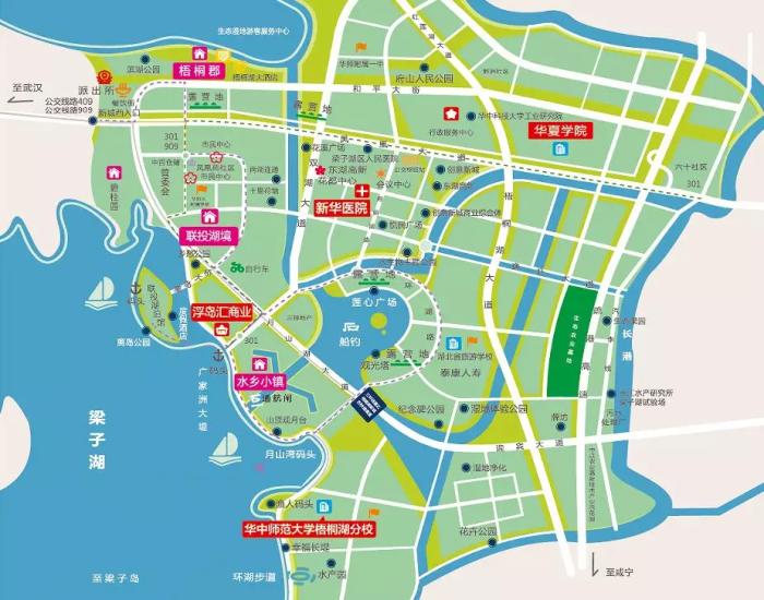 光谷东华师旁梧桐湖新城新中式超低密住区