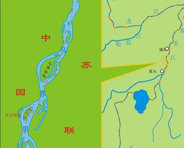 珍宝岛战役地图图片