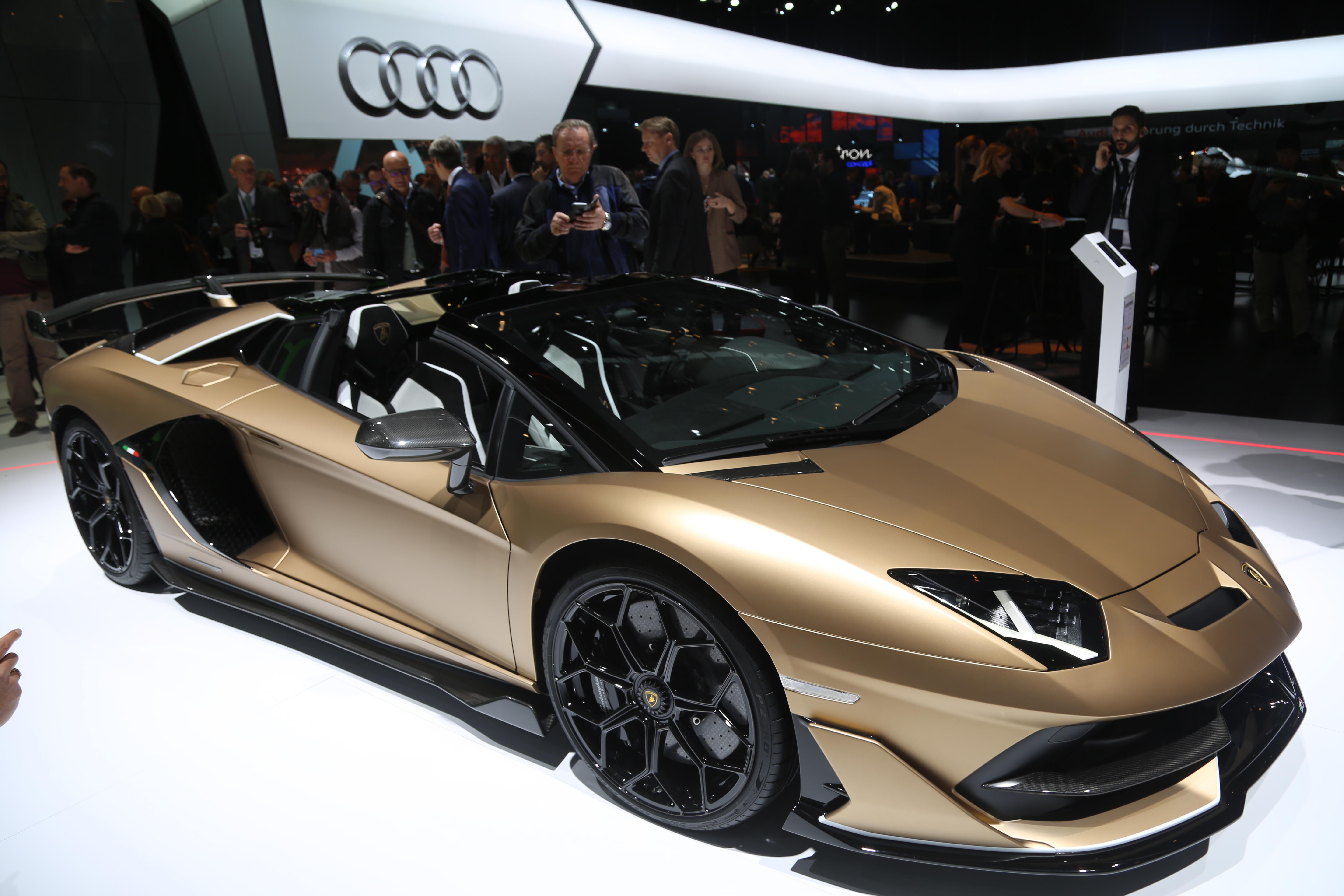 兰博基尼aventadorsvj敞篷版日内瓦车展首发