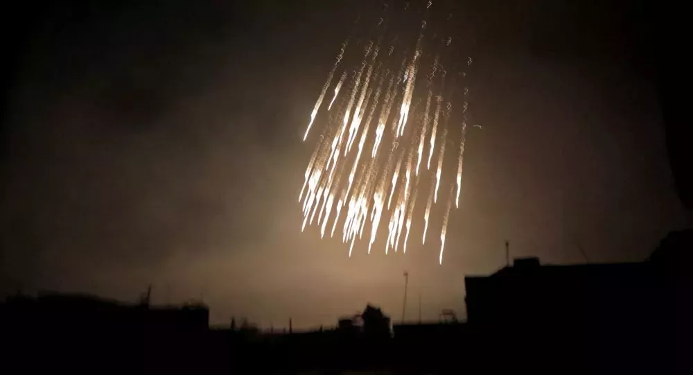 惊美军被指使用白磷弹轰炸叙利亚平民