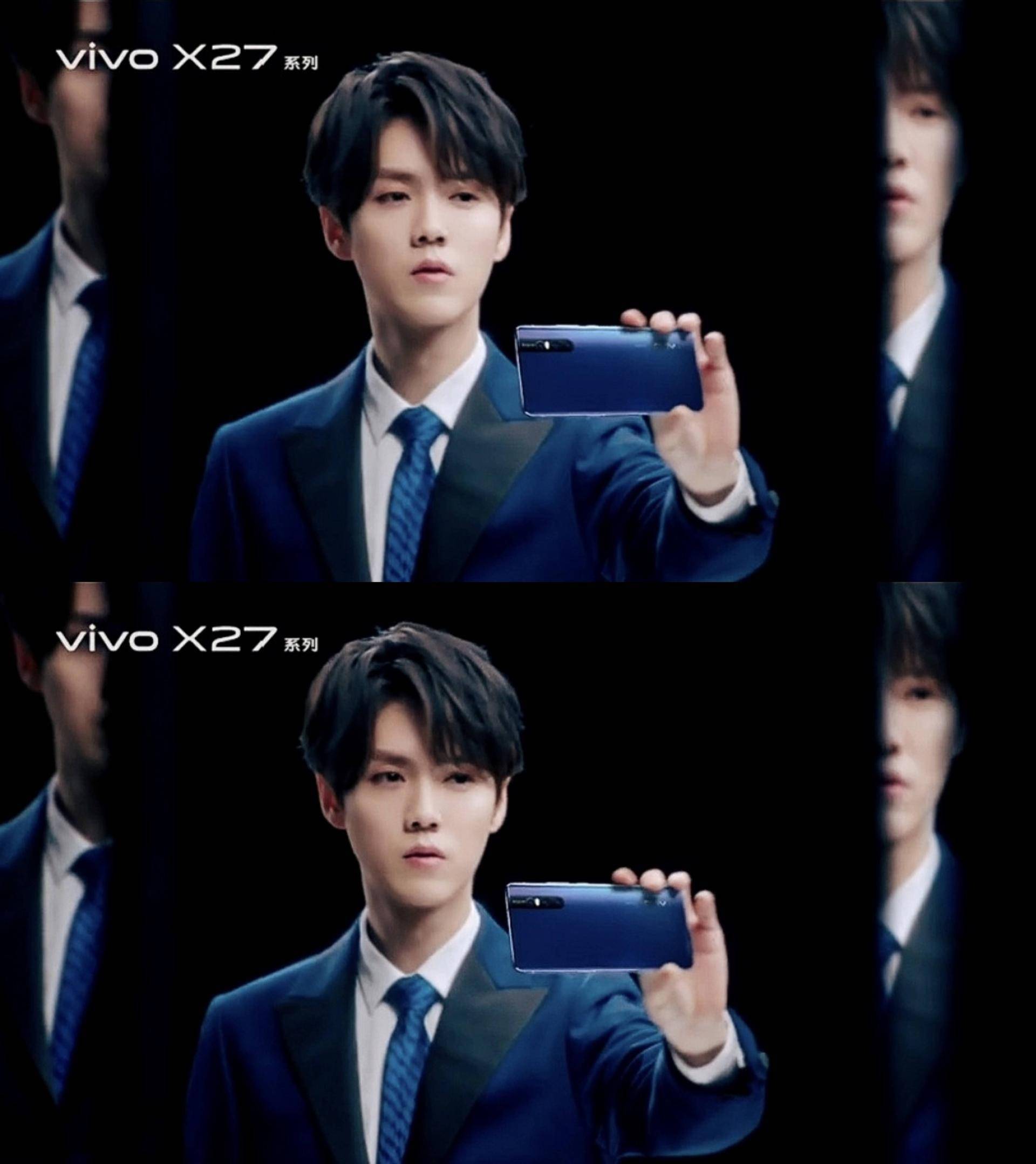 完全体现出了这次的vivo x27颜值绝对相当的高,鹿晗代言的vivo手机每