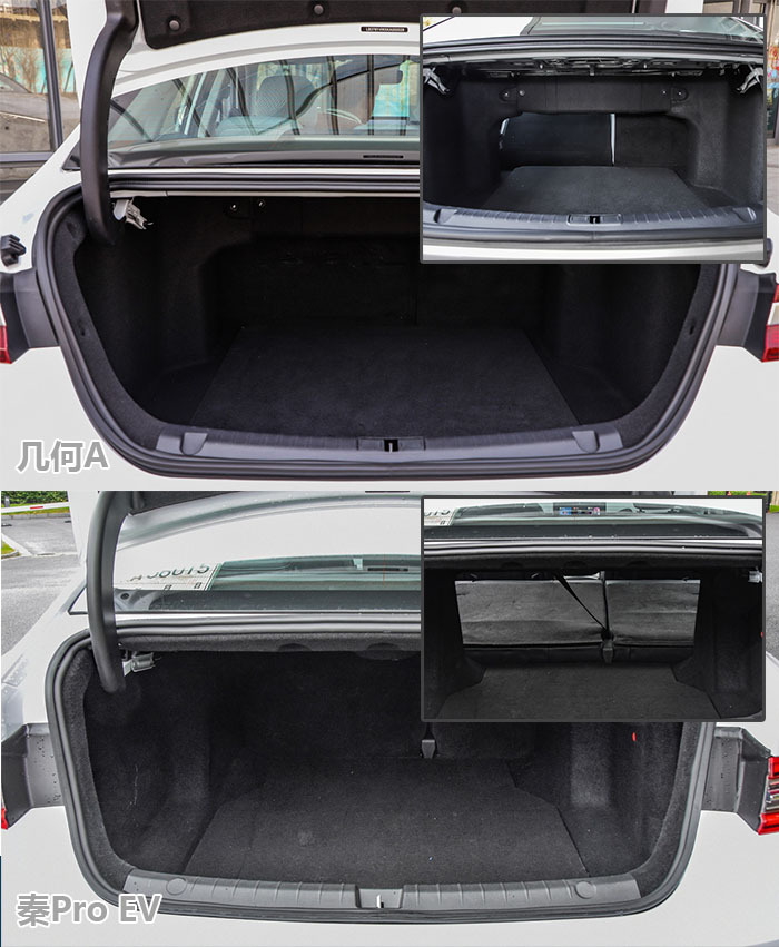 吉利几何a对比比亚迪秦pro,20万级的国产纯电家轿该怎么选?